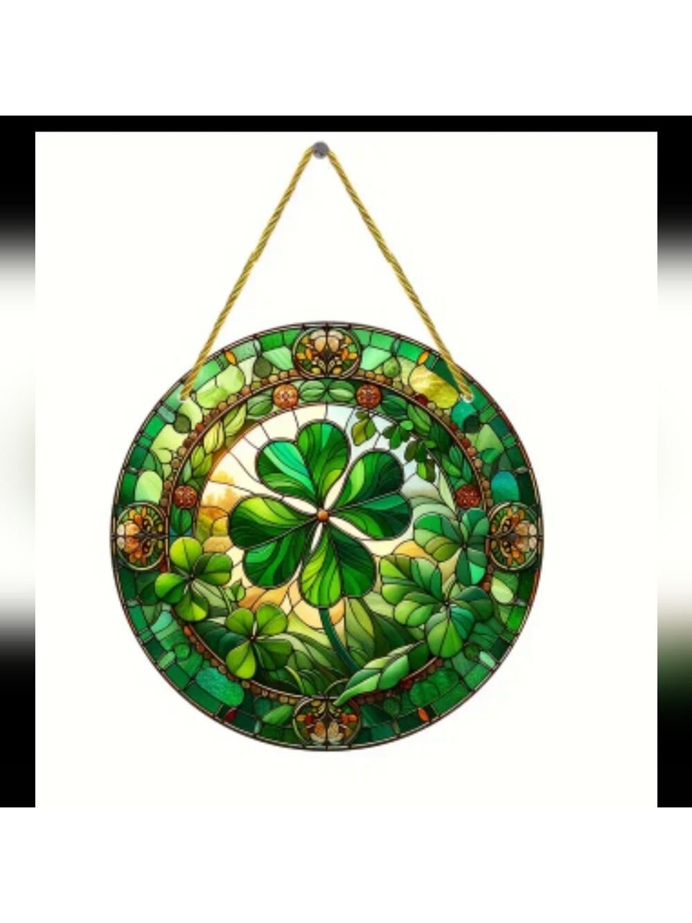 Four Leaf Clover Window Suncatcher New Boutique Item Large